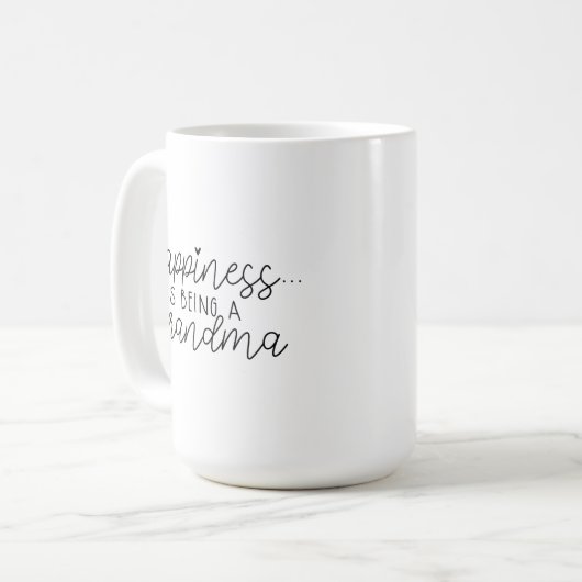 Mug - Happiness Is Being A Grandma Koffiemok (Voorkant links)