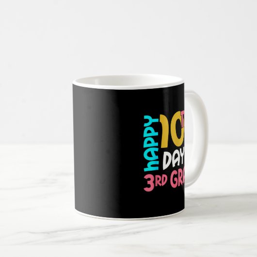 Mug Happy 100th Day Of 3rd Grade 100 Days Of School Fo (Devant droit)