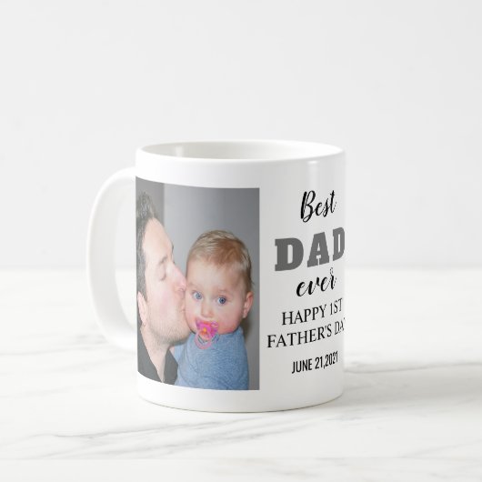 Mug Happy 1st Father's Day 2022 (Devant gauche)