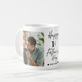 Mug  Happy 1st Father's Day Daddy Personalized 2 Photo (Devant gauche)
