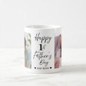 Mug  Happy 1st Father's Day Daddy Personalized 2 Photo (Centre)
