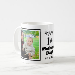 Mug Happy 1st Mother's Day 2 Photo Collage