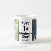 Mug Happy 1st Mother's Day 2 Photo Collage (Centre)