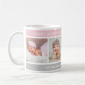 Mug Happy 1st Mother's Day Best Mum Ever 4 Photo (Gauche)