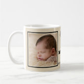 Mug Happy 1st Mother's Day Grandma 2 Photo Collage Cof (Gauche)
