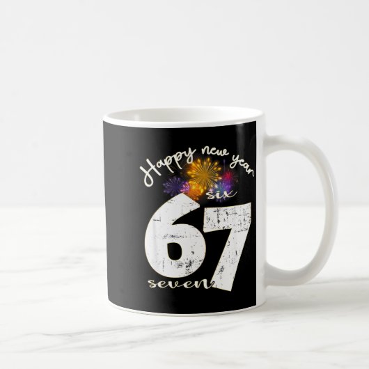 Mug Happy 2026 New Year's Eve Party 67 Six Seven Meme (Droite)