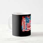 Mug Happy 4 juillet - drapeau américain (Devant gauche)