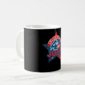 Mug Happy 4 juillet Star - drapeau américain - LOVE US (Devant gauche)