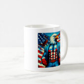 Mug Happy 4 JUILLET T-shirt (Devant droit)