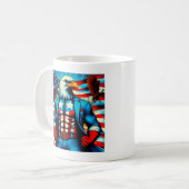 Mug Happy 4 JUILLET T-shirt (Devant gauche)