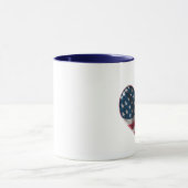 Mug Happy 4 juillet USA Flag Heart (Centre)