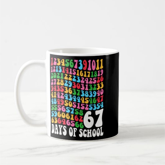 Mug Happy 67 Days Of School 67th Day Smarter Six Seven (Gauche)