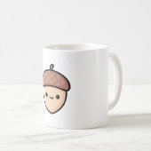 Mug Happy Acorn – Cute Kawaii Illustration (Devant droit)