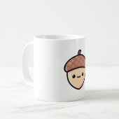 Mug Happy Acorn – Cute Kawaii Illustration (Devant gauche)