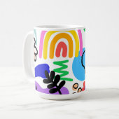 Mug Happy and colorful abstract designs (Devant gauche)