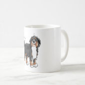 Mug Happy Bernese Mountain Dog - Comic - Chiens - Cart (Devant droit)