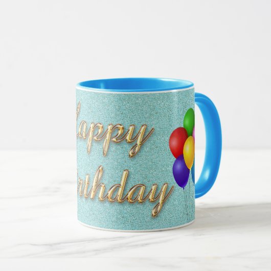 Mug Happy Birthday (Devant droit)
