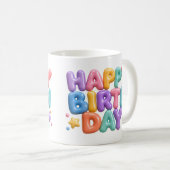 Mug Happy Birthday (Devant droit)