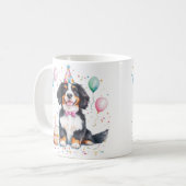 Mug Happy Birthday Bernese Mountain Dog (Devant gauche)