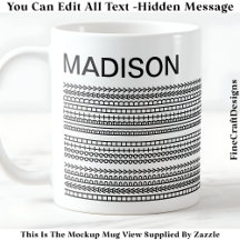 Happy Birthday & Name Hidden Message 093B Coffee 