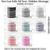 Mug Happy Birthday & Name Hidden Message 093B Coffee