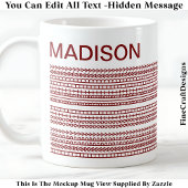 Mug Happy Birthday & Name Hidden Message 093Br