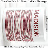 Mug Happy Birthday & Name Hidden Message 093Br