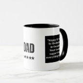 Mug Happy Birthday photo collage (Devant droit)