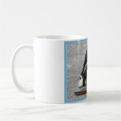 Mug Happy Border Collie chien, avec votre nom (Gauche)