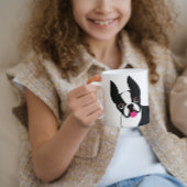 Mug Happy Boston Terrier noir et blanc