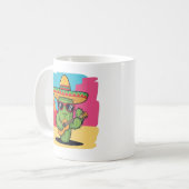 Mug Happy Cactus Fiesta Cartoon – Mexican Desert Fun (Devant gauche)