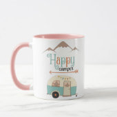 Mug Happy Camper Cute Retro RV (Gauche)