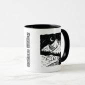 Mug Happy Camper Funny Camping Cool Randonnée graphiqu (Devant droit)