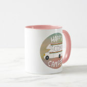 Mug Happy Camper Rainbow Sweet RVing Motorhome (Devant droit)