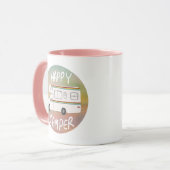 Mug Happy Camper Rainbow Sweet RVing Motorhome (Devant gauche)