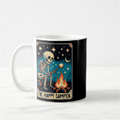 Mug Happy Camper Tarot Card Skeleton Camper Funny Camp (Gauche)