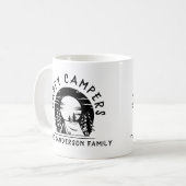 Mug Happy Campers Nom de famille Camping Trip (Devant gauche)