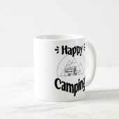 Mug Happy Camping - Joyeux design graphique (Devant droit)