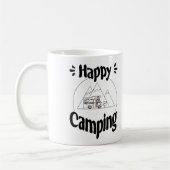 Mug Happy Camping - Joyeux design graphique (Gauche)