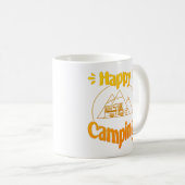 Mug Happy Camping - Joyeux design graphique (Devant droit)