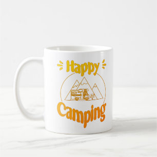 Mug Happy Camping - Joyeux design graphique