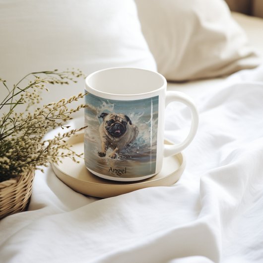 Mug Happy Carlin at the Beach personnalisable