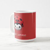 Mug Happy Cartoon Ladybug For Gift (Devant gauche)