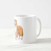 Mug Happy Cartoon Rough Collie (Devant droit)