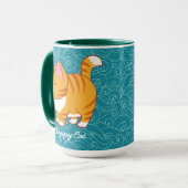 Mug Happy Cat Personnalisé (Devant gauche)