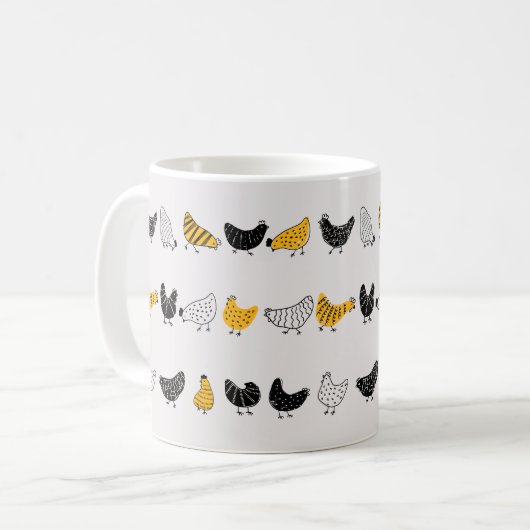Mug Happy Chicken Country Motif animal de ferme (Devant gauche)