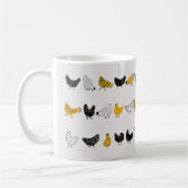 Mug Happy Chicken Country Motif animal de ferme (Gauche)