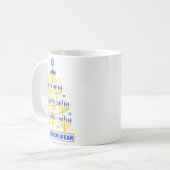 Mug Happy Chrismukkah Hanukkah Light Tree Jewish Holid (Devant gauche)