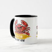 MUG HAPPY CRAB, (ÉDITABLE) (Devant gauche)