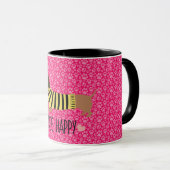 Mug Happy Dachshund Bumblebee is not a correct tra (Devant droit)